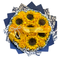 Sunflower-Inspired Eternal Rose Bouquet
