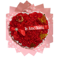 Heart-Shaped Eternal Rose Arrangement for Mom